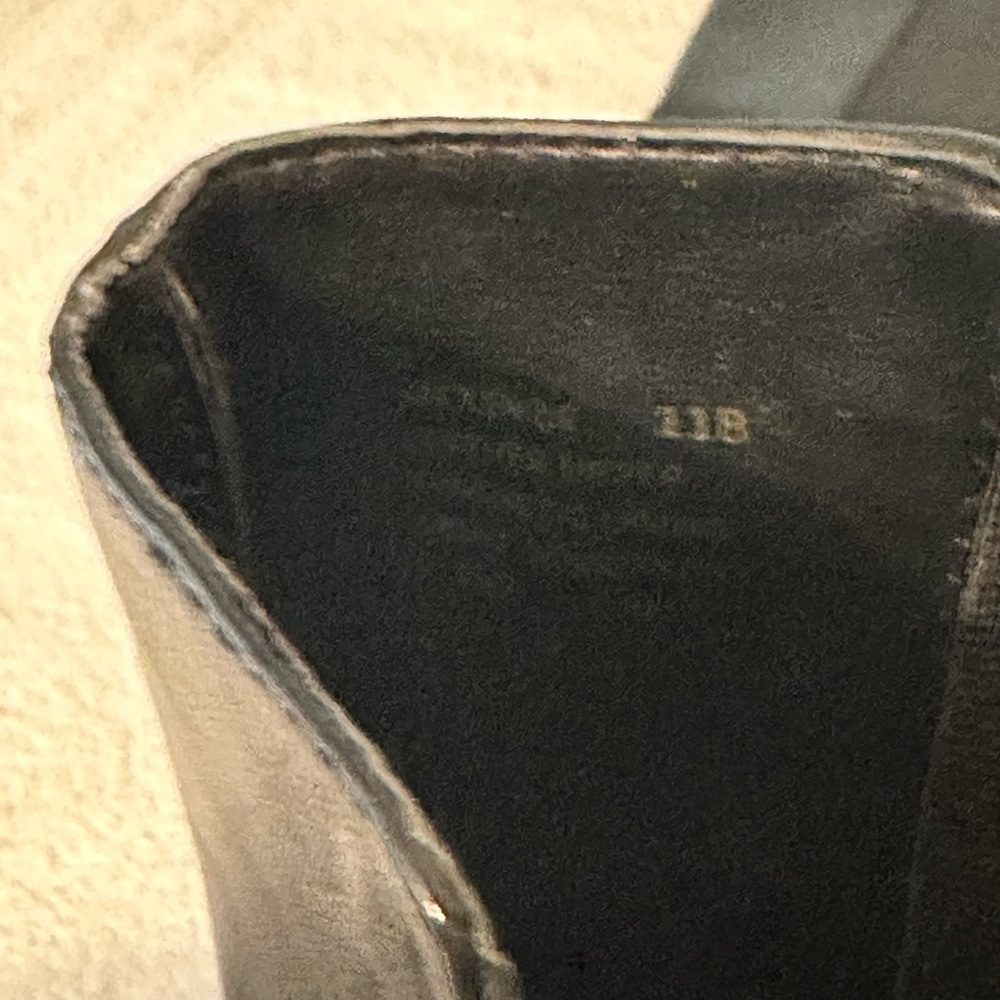 Lauren Ralph Lauren McKenzie black leather mid calf boots 11B - Picture 7 of 9